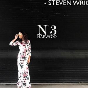 White maxi floral dress